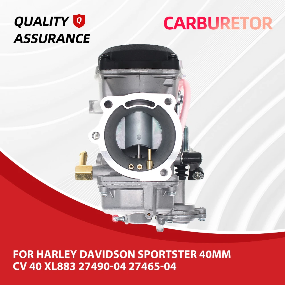 

CV40 Carburetor for Harley-Davidson - Fits Sportster 883 XL883 Sportster 1200 XLH1200 Touring Dyna FXR Softail Replaces 27490-04