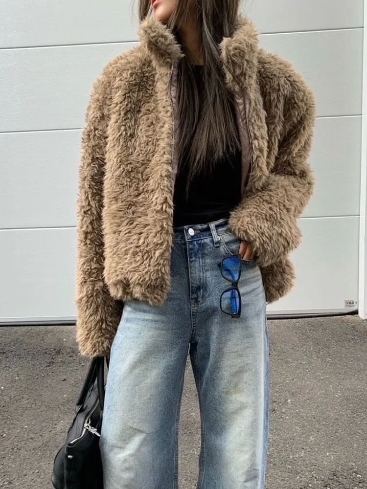 Jaket Wanita Korea Musim Dingin Baru dari Katun Ort Thiened, Mantel Hangat dan Lembut, Atasan Katun Berkualitas untuk Wanita