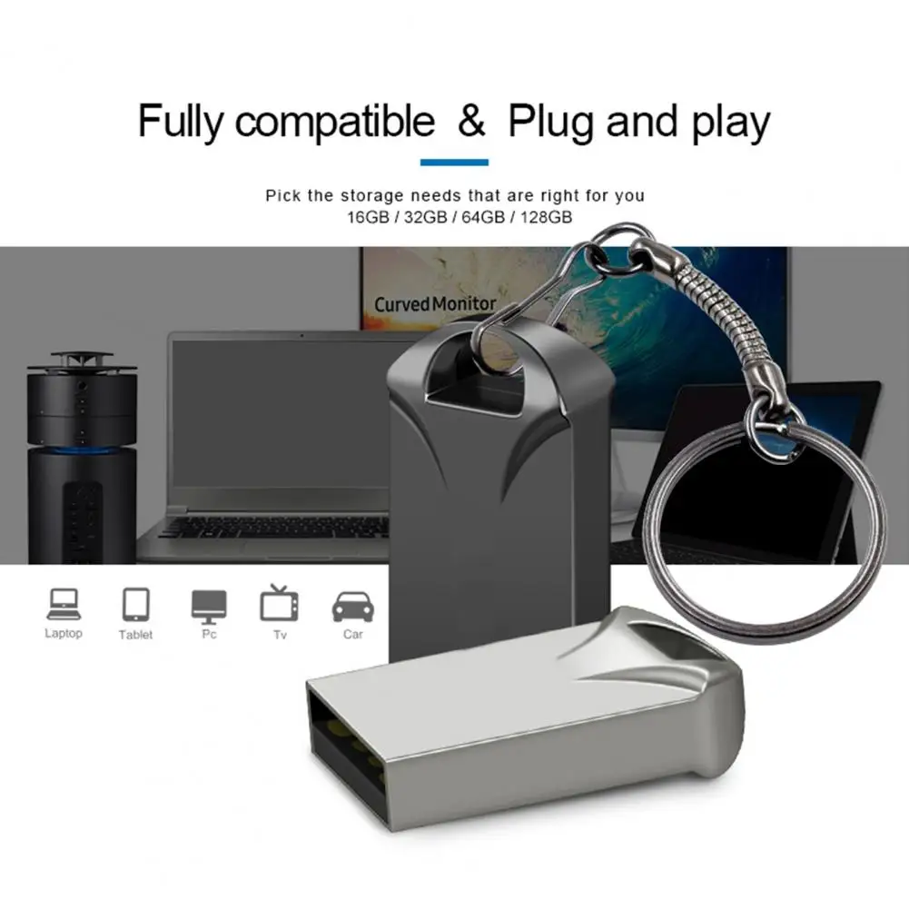 Memory Drive  Metal Pendrive USB Memory Disk  Compact USB Flash Stick