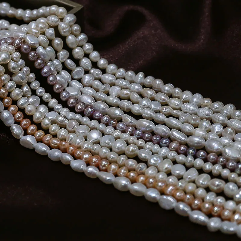 1 String Diy Kralen Natuurlijke Zoetwater Parel Vormige Onregelmatige Barokke Parel Armband Ketting Handgemaakte Materiaal Hanger