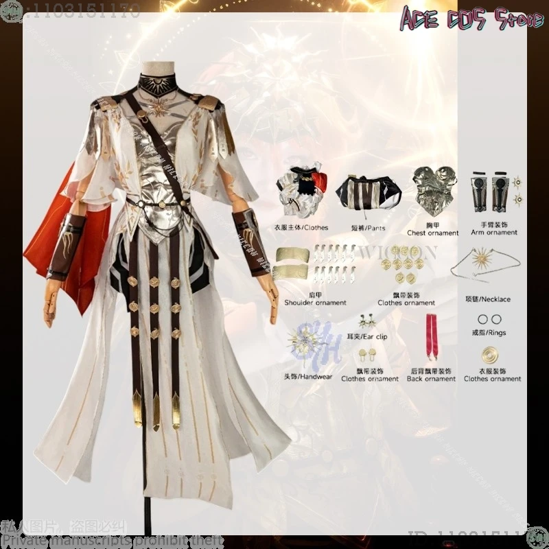 

Костюм на Хэллоуин для взрослых, аниме, игра Wuthering Waves, косплей, AUGUSTA, униформа богини, сексуальное платье в греческом стиле, накидка Y2K, маскировка Wom