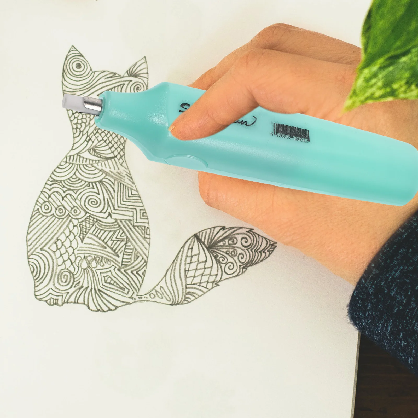 ممحاة كهربائية محمولة للطلاب، صناعة متقنة، جيدة باستخدام تجربة ممحاة كهربائية، محايات قلم رصاص #6