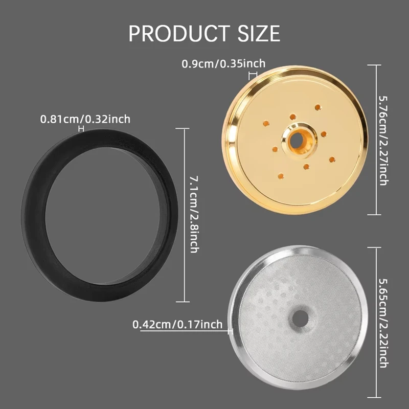 Group Head Filter Screen and Seal Gasket for APPIA Coffee Machines Shower Dispersion Screen Spare Part