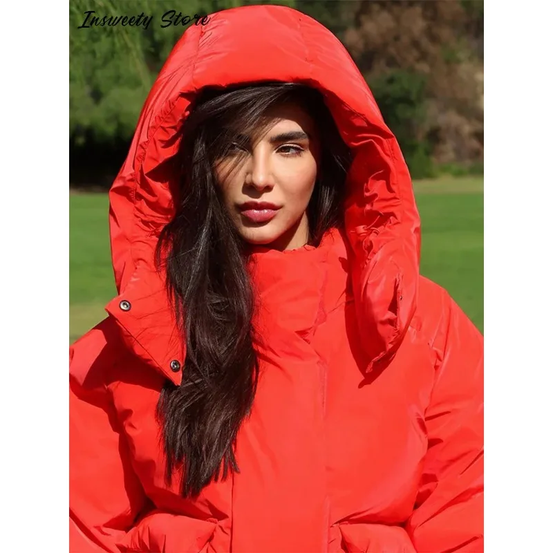 

Осень 2024, новая женская шикарная верхняя одежда, повседневная однотонная стеганая куртка, женские теплые пальто со съемным капюшоном и молнией на липучке с длинными рукавами