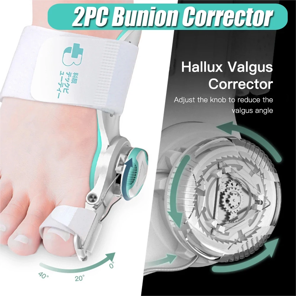 Bunion Splint Big Toe Straightener Bunion Corrector For Woman Men Knob Hallux Valgus Correction Orthopedic Pedicure Foot Care