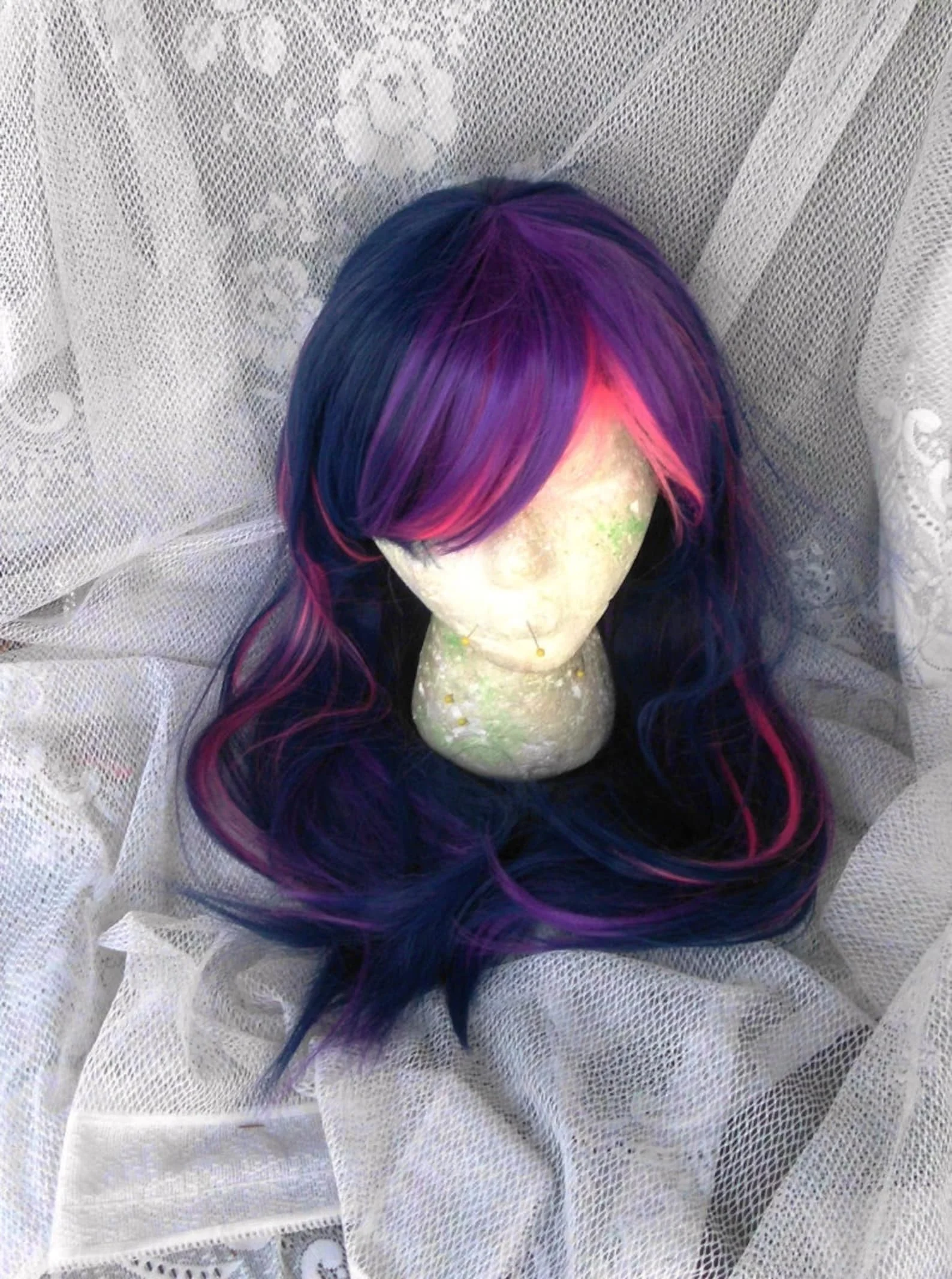 Twilight Sparkle Perücke Lila & Rosa MLP Cosplay Kostüm Synthetische Hochtemperaturfaser Party-Perücken – Detail 2