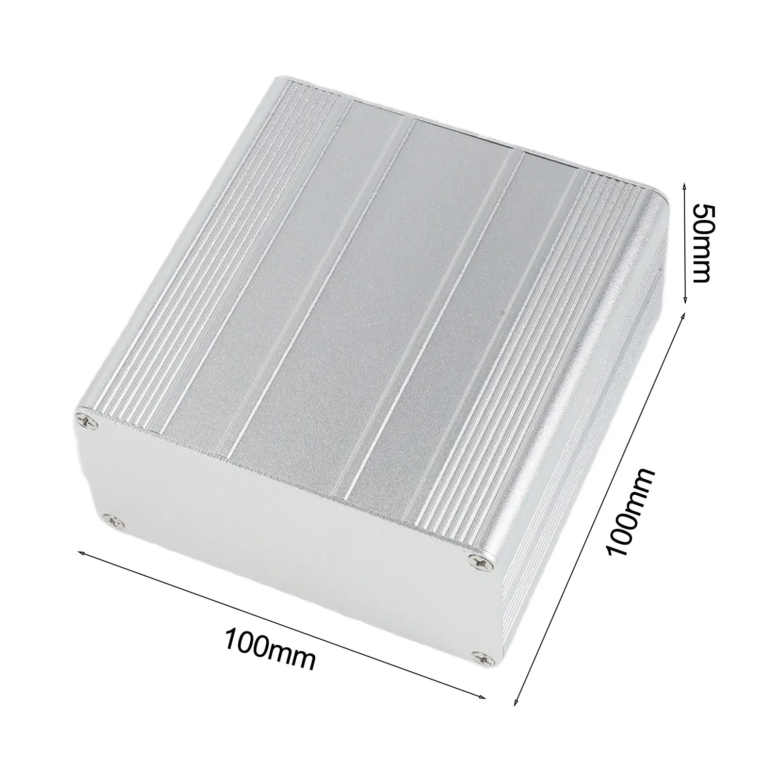 Aluminum Instrument Box Enclosure with Sliding Cover and PCB Slots Designed for Electronic Project Applications