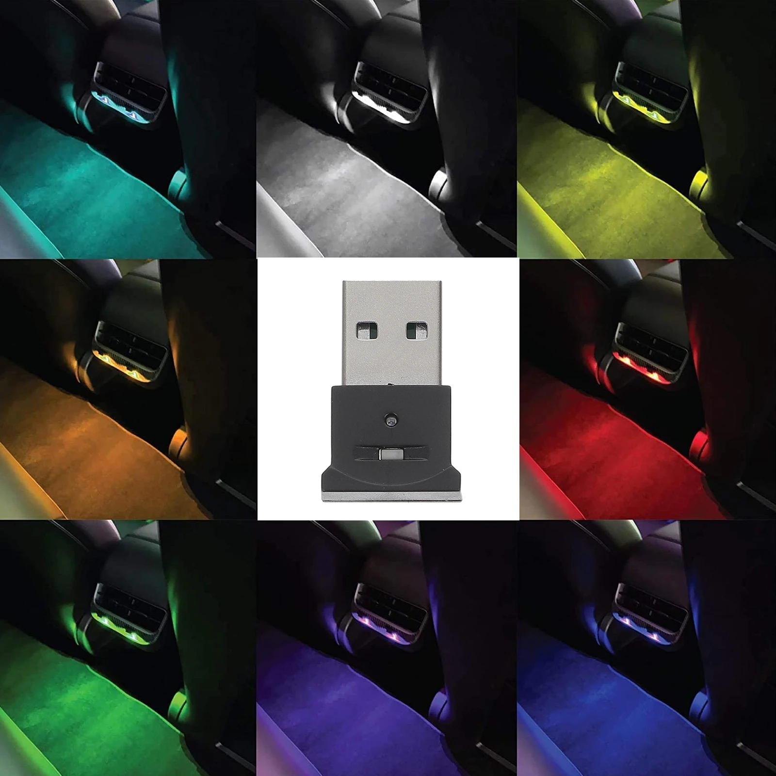 

High Brightness Car Interior Mini Illumination Light Lamp Mini Usb Atmosphere Lamp ABS Signal Lights LED Illumination Car