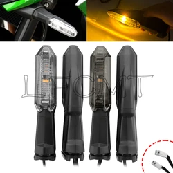 Motorcycle Front Rear LED Turn Signal Fit for KAWASAKI Versys 650 1000 NINJA 125 VERSYS-X 250 300 ER6N Indicator Flasher Light