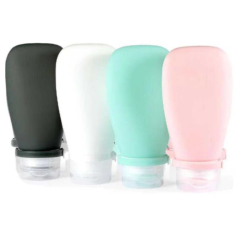 

5Pcs 38ml/60ml/90ml Storage Bottle Travel Set Shampoo Cosmetic Lotion Dispenser Bottle Silicone