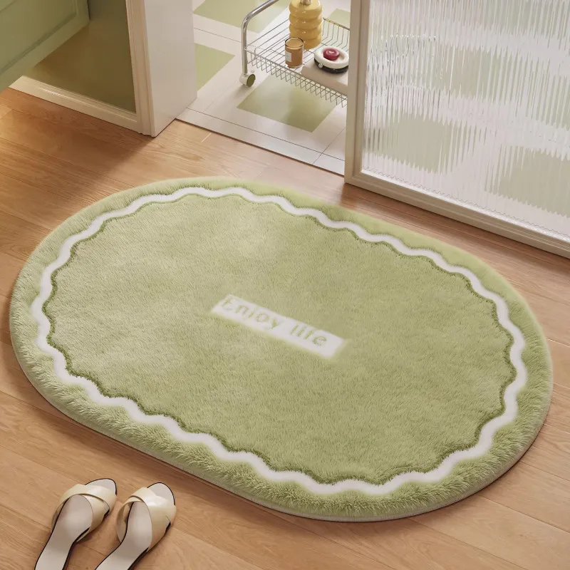 Bathroom floor mat household toilet toilet floor mat 2026 new imitation velvet  absorbent carpet