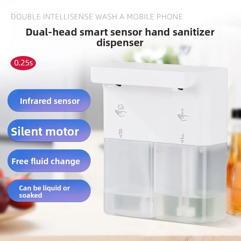 2025 New Automatic Sensor Dishwashing Liquid and Hand Soap Dispenser, Home Wall-Mounted Automatic Sensor Foam Hand Wash Machine