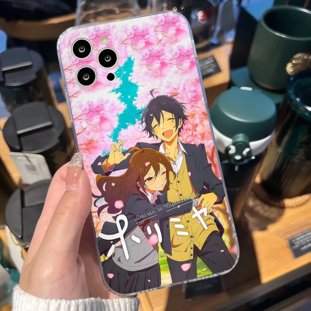 Anime Horimiya Phone Case For iPhone Apple 15,14,13,12,Mini,11,Pro,Max,Plus,X,XR,XS,8,SE,2020,Plus Transparent Cover