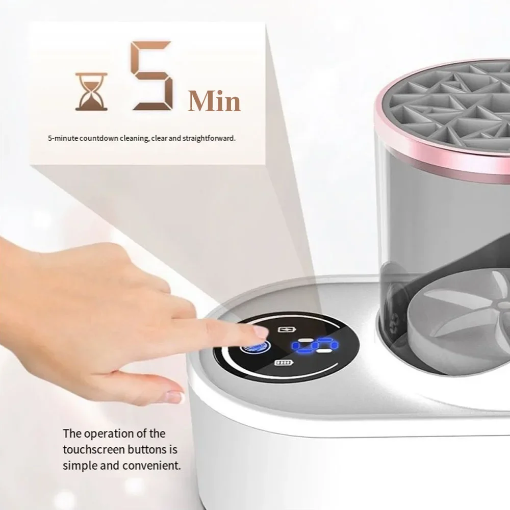منظف فرش المكياج كسول منزلي محمول للتنظيف الكهربائي فرشاة تجفيف سريعة شحن أدوات تنظيف الغسيل الأوتوماتيكية