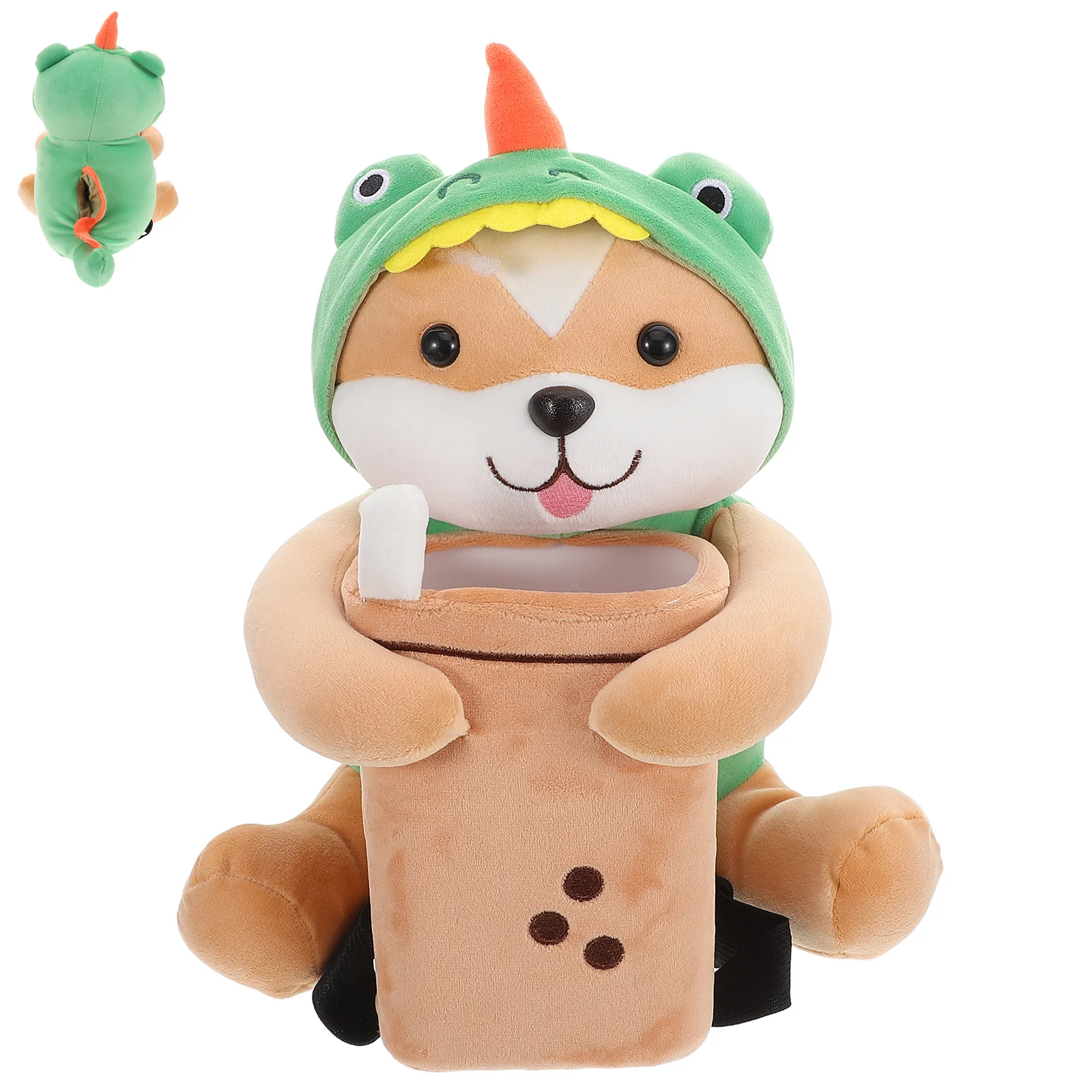 

Cute Cartoon Car Tissue Box Holder Hanging on Armrest Animal Tissue Dispenser Decorative Organizer Car Interior Accessory