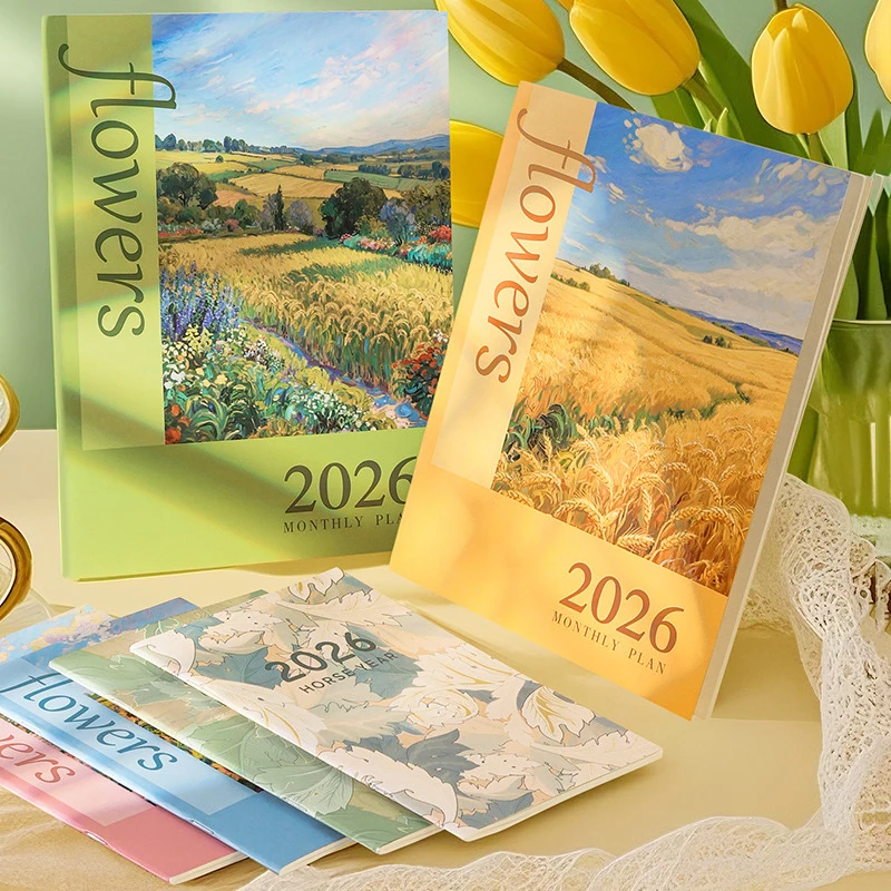 2025 Planner Notebook 365 Days Calendar Agenda Planner A4 A5 Diary Notepad Weekly Goal Habit Tracker Kawaii Schedules Organizer