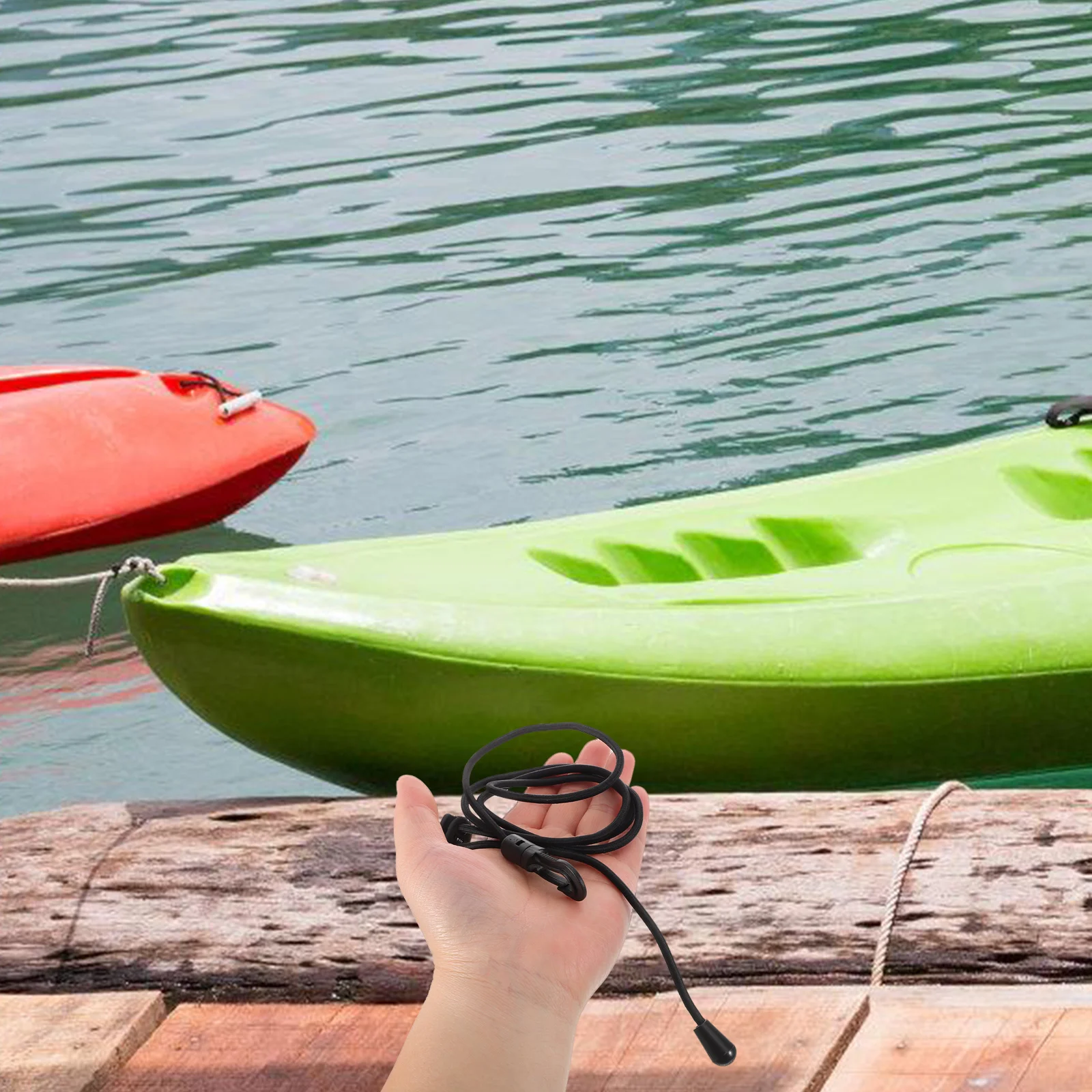 

2pcs Kayak Paddle Leash Anti Loss Rope Elastic Bungee Strap For Paddleboards Fishing Rods Canoeing Accessories Durable