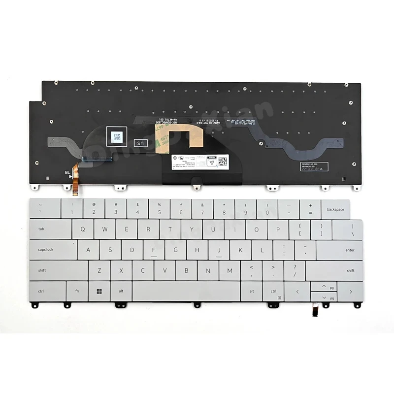 

Новая клавиатура для ноутбука Dell XPS 13 Plus 9320 Series, белая, с подсветкой, для рынка США