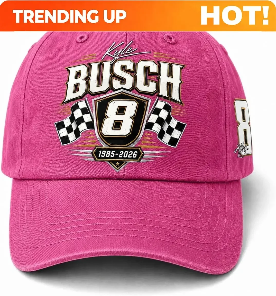 Customization Kyle Busch Racing Hat For Men Women, Rowdy No. 8 Motorsport Cap, Adjustable Race Day Fan Hat, Stock Car Gift Cap