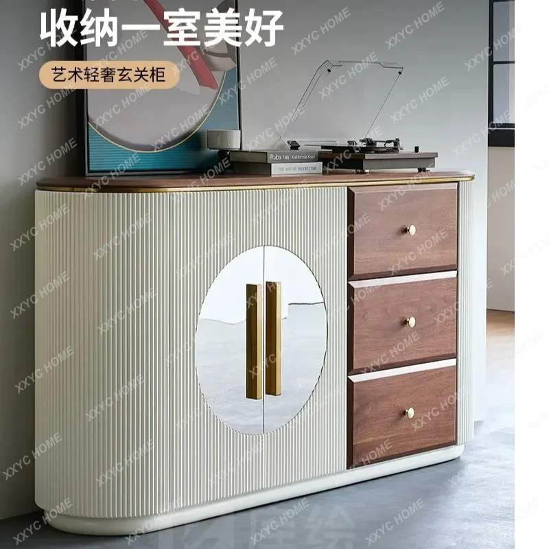 XXLight luxury door cabinet, living room decorative locker, multi-functional shoe cabinet