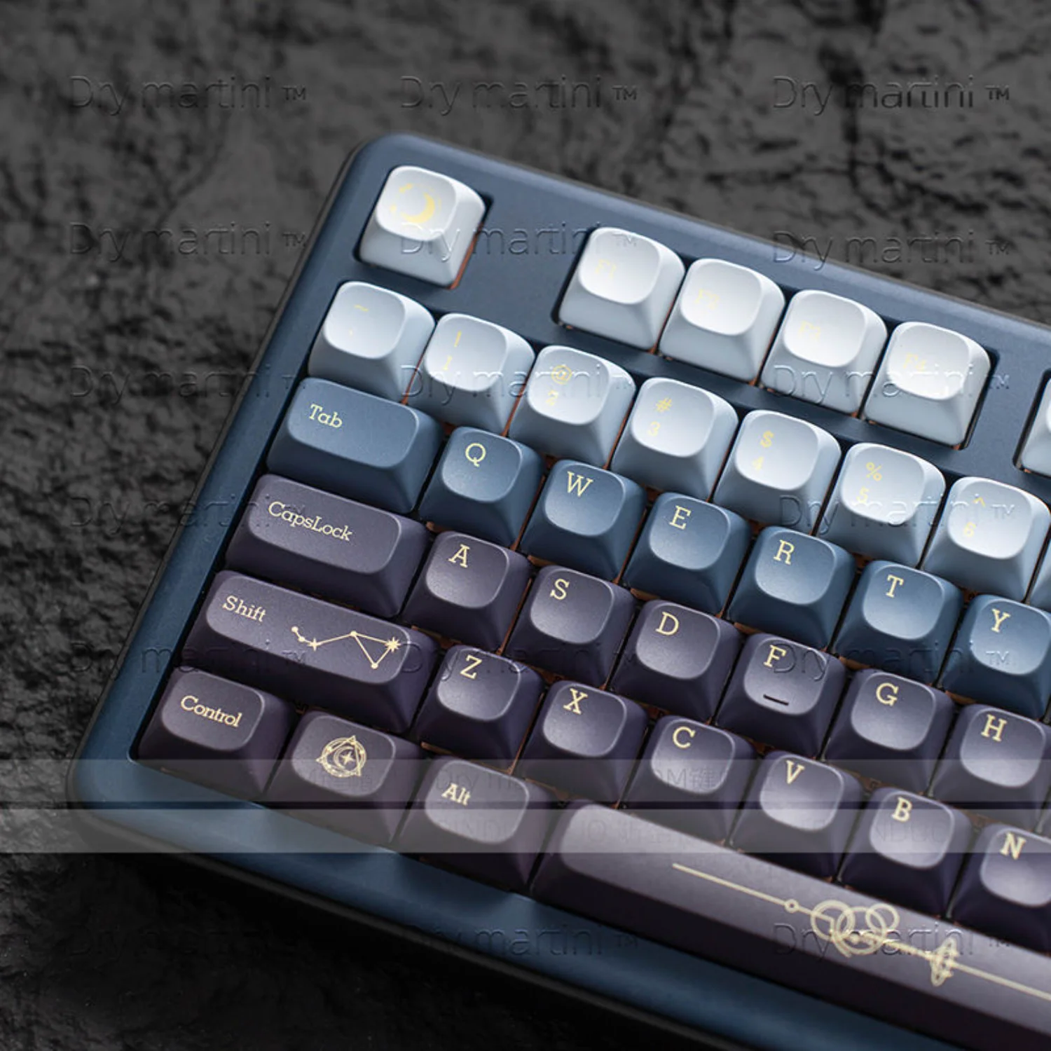 

Star Gradient MOC Keycaps Black PBT 168 Keys for MX Switch 60/71/84/90/104/108 Mechanical Keyboards