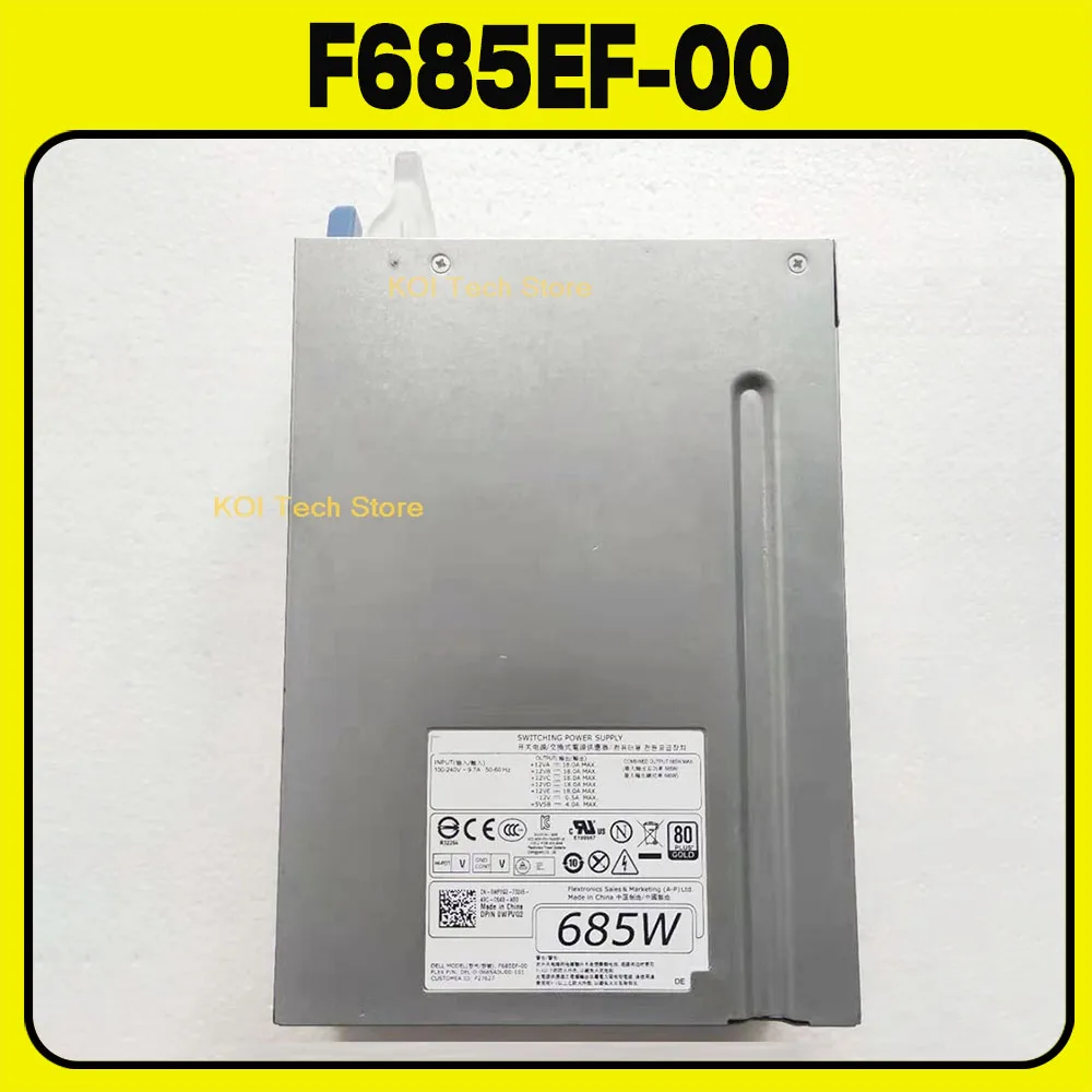 F685EF-00 For DELL T5610 685W Server Power Supply WPVG2 0WPVG2