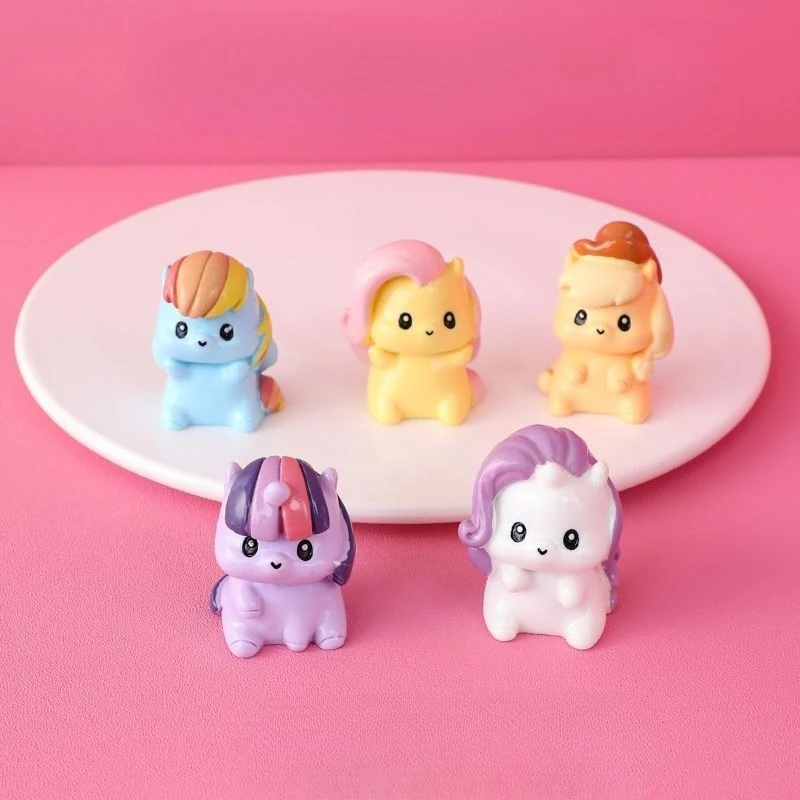 

Kawaii My Little Pony Resin Accessories Anime Cartoon Cute Twilight Sparkle Ornament Desktop Decoration Cute Beauty Girls Gifts