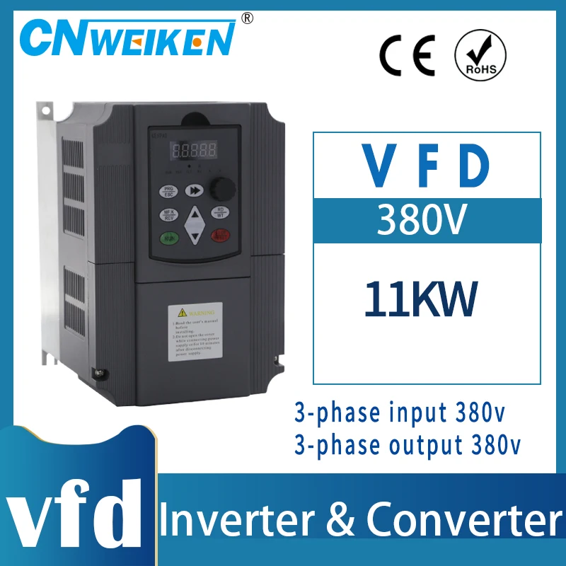 Economical Frequency Converter 4kw 5.5kw 7.5kw 11kw 380V 3 Phase nput 380V 3 Phase output Frequency Inverter /VFD