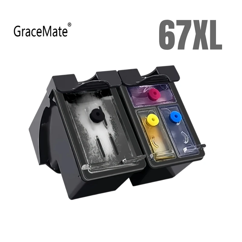 Cartucho de tinta de repuesto 67XL HP 67 Hp67 para HP Deskjet 2723 2752 1225 6020 6052 6055 6420 6452 4152 4140 4155 6010
