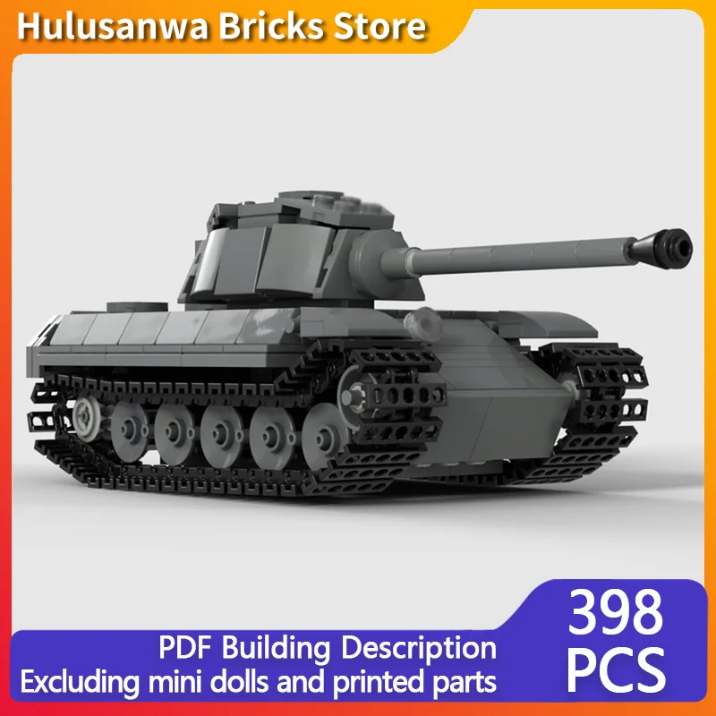 

Tiger 2 WW2 Military Tanks Model MOC Building Bricks War Equipment Modular Technology Gifts Holiday Assemble Children Toys Suit