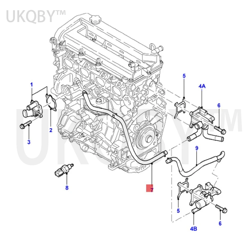 Mo nd eo /Fo x/Wi nn in g /MKS heating water pipe joint 4S4G8A582AA