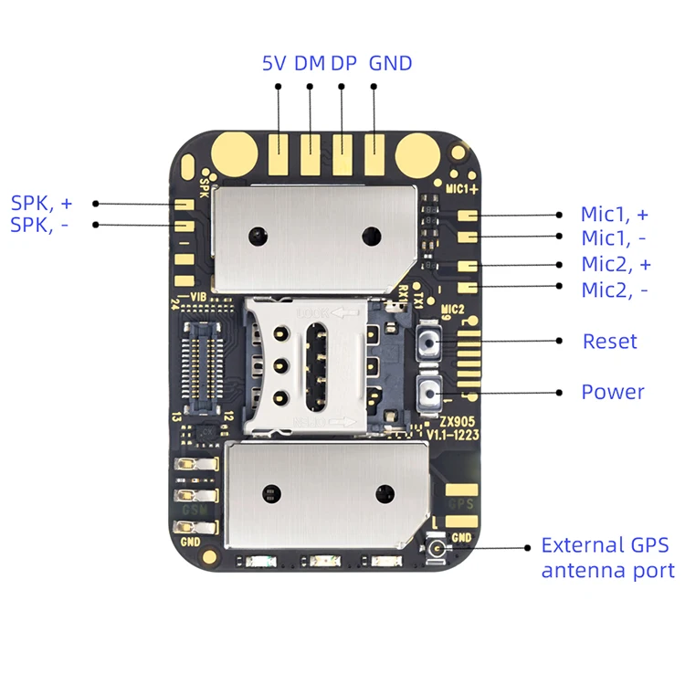 Rayoid 365GPS latest RYD905 Cat-1 LTE 4G GPS tracking chip, 4G LTE GPS tracker PCB board support free mobile APP RYD905