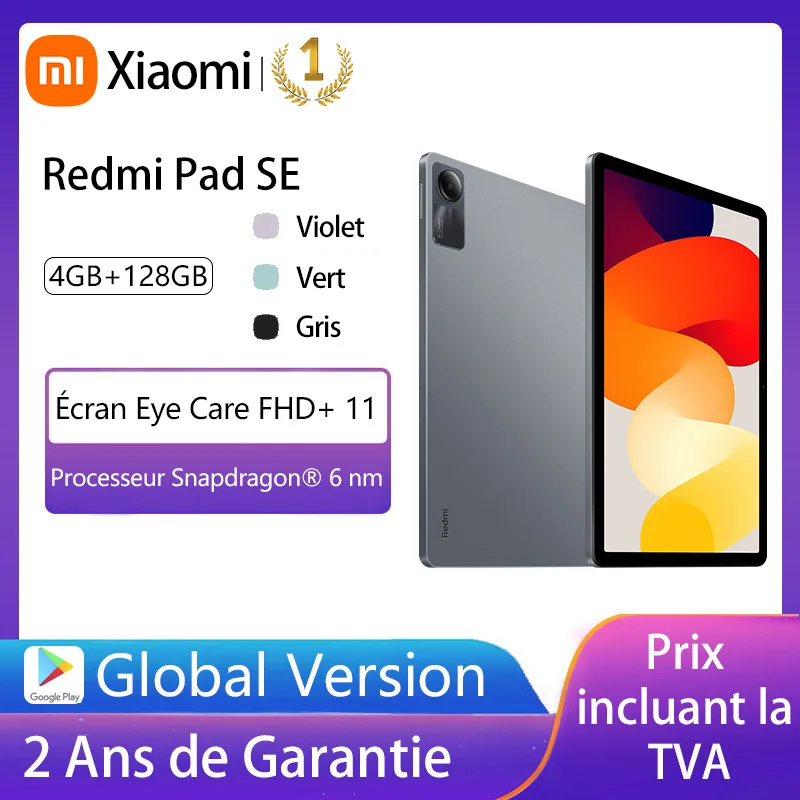 Xiaomi Redmi Pad SE Tablet, global version, FHD + screen 11 