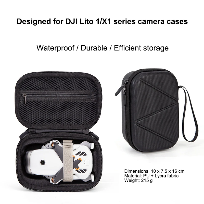 Hard Shell Case for DJI Lito 1 X1 Waterproof Shockproof Portable Travel Carrying Bag with Strap