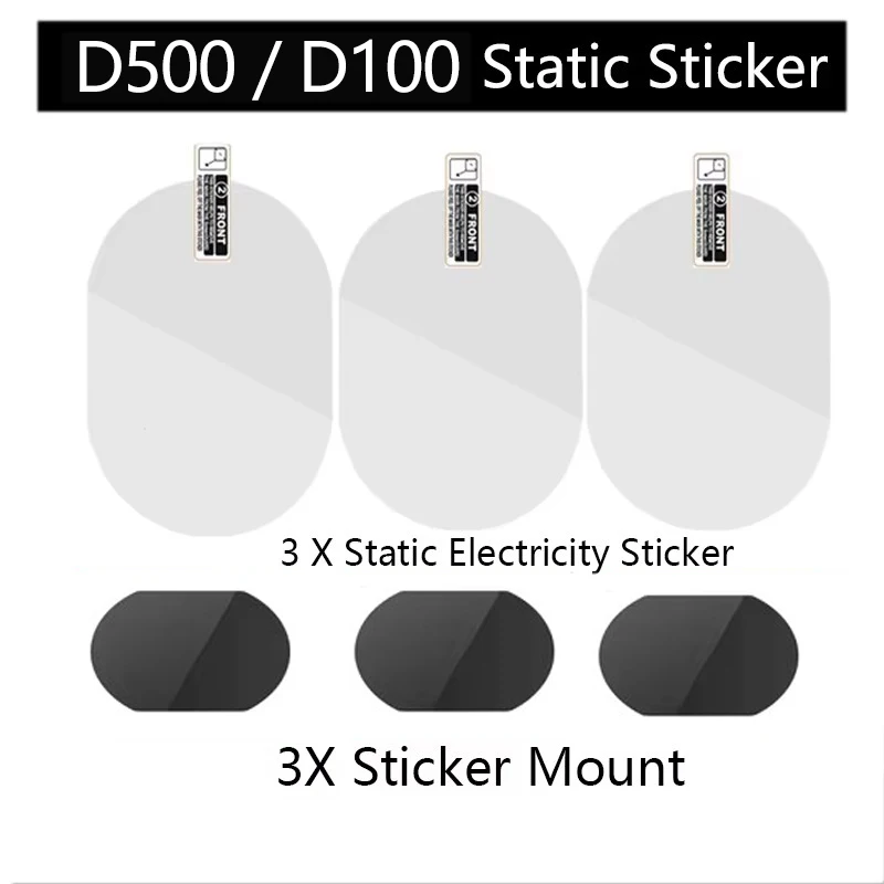 for LINGDU Dash Cam D500 Ultra / D100 Static Sticker VHB Sticker Static Stickers 3PCS