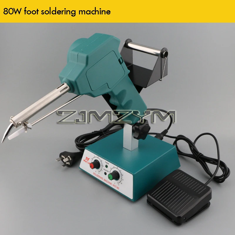Automatische Thermostat-Lötmaschine, Fußpedal-Lötpistole, Zinn, Zinnzuführung, thermostatischer Lötkolben-Lötkolben, 80/120 W