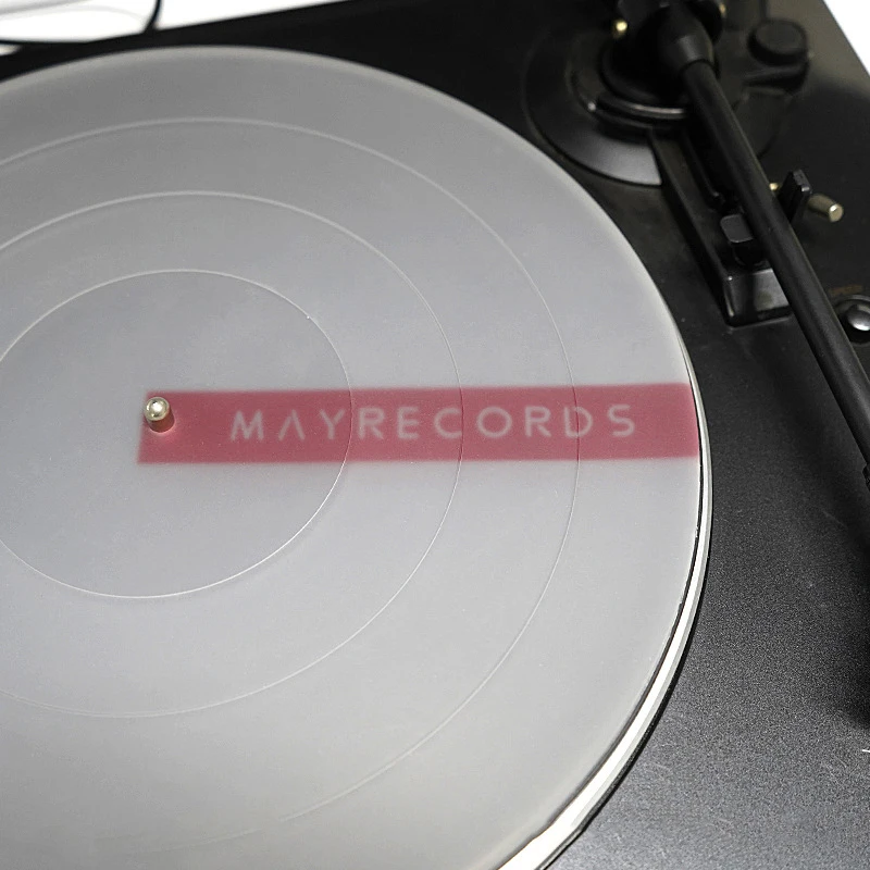 1Pcs 28.5cm 진동 방지 정전기 방지 실리콘 패드 축음기 턴테이블 패드 레코드 플레이어 액세서리 용 미끄럼 방지 매트