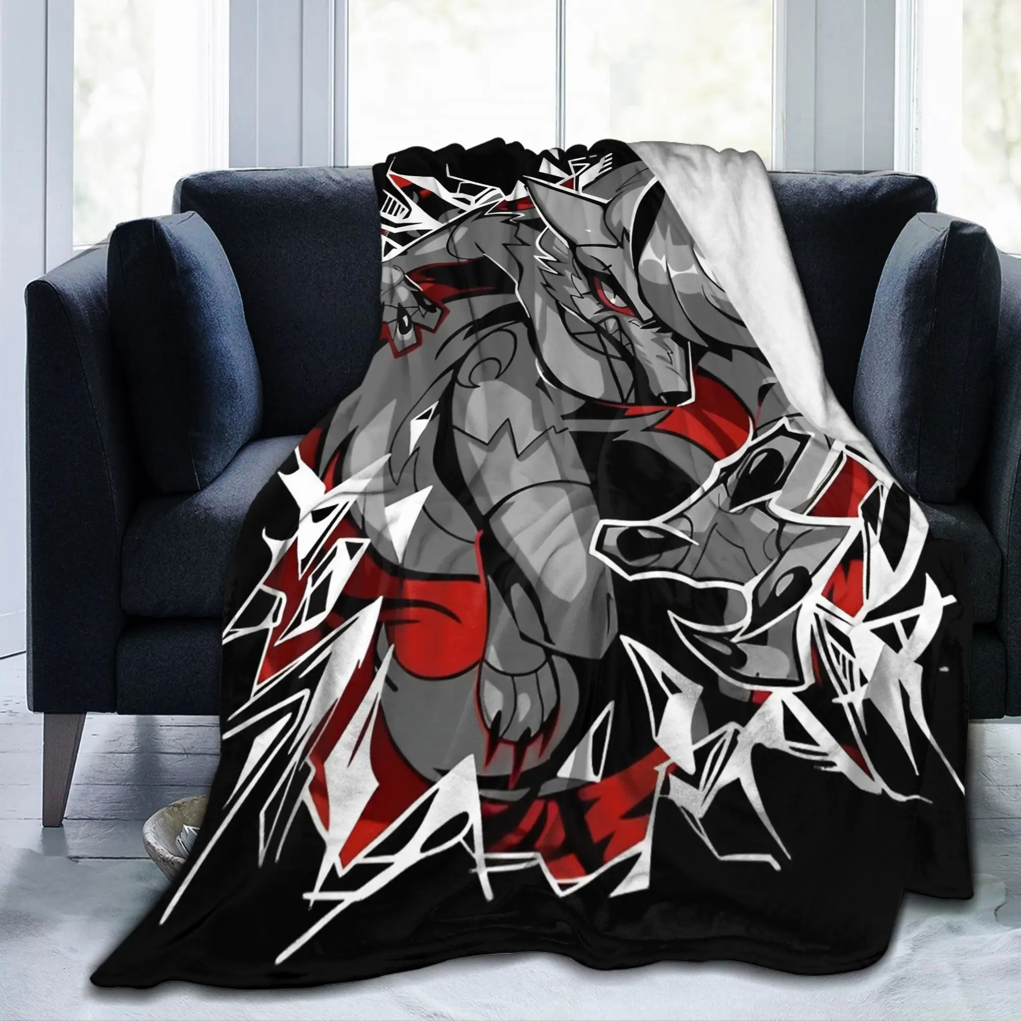 Loona Demon Knitted Blankets  Flannel Throw Blankets Bed Sofa Decoration Soft Warm Bedsprea,