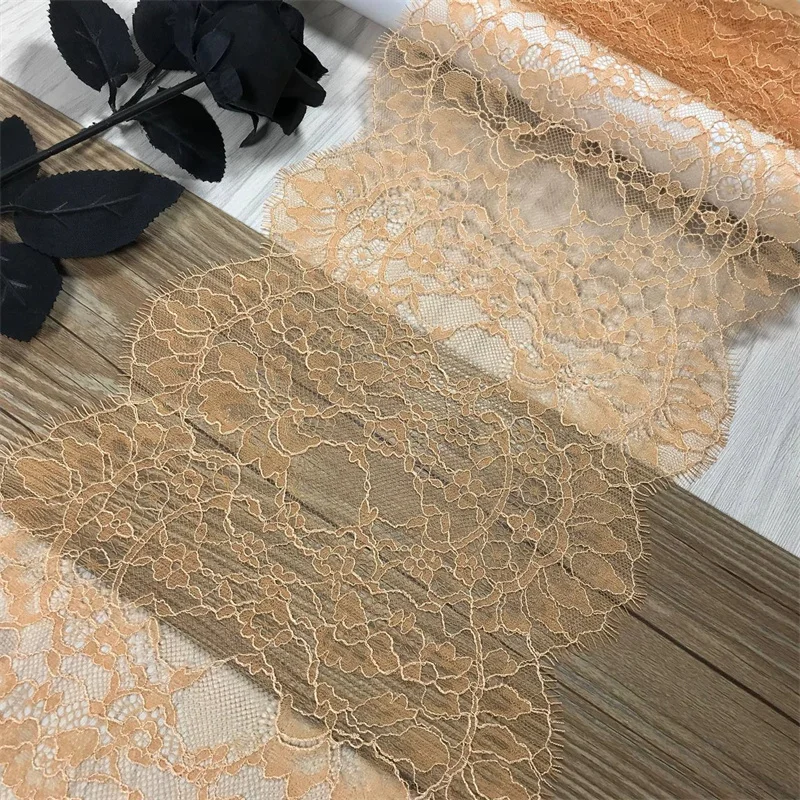 Scalloped Eyelash Chantilly Lace Trim DIY Dress Sewing Accessories Colors French Lace for Lingerie Needle Works Bra Crafts