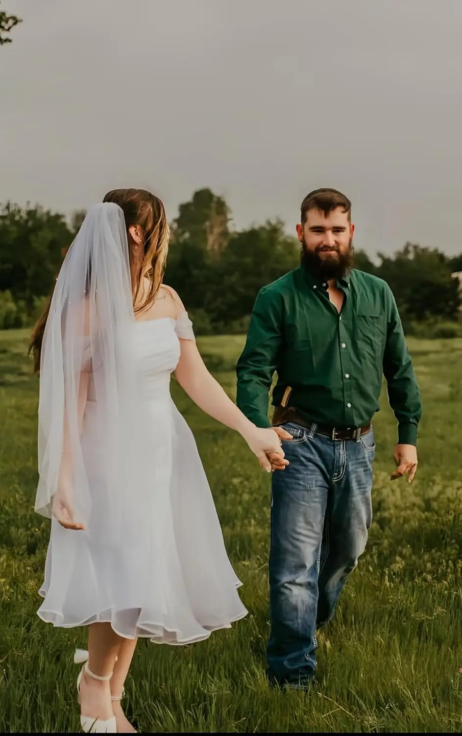 Bridal Wedding Dress 2025 Series Off Shoulder Tea Long Evening Dress, High Split Ball Dress Sleeveless and Strarless Bridal Gown