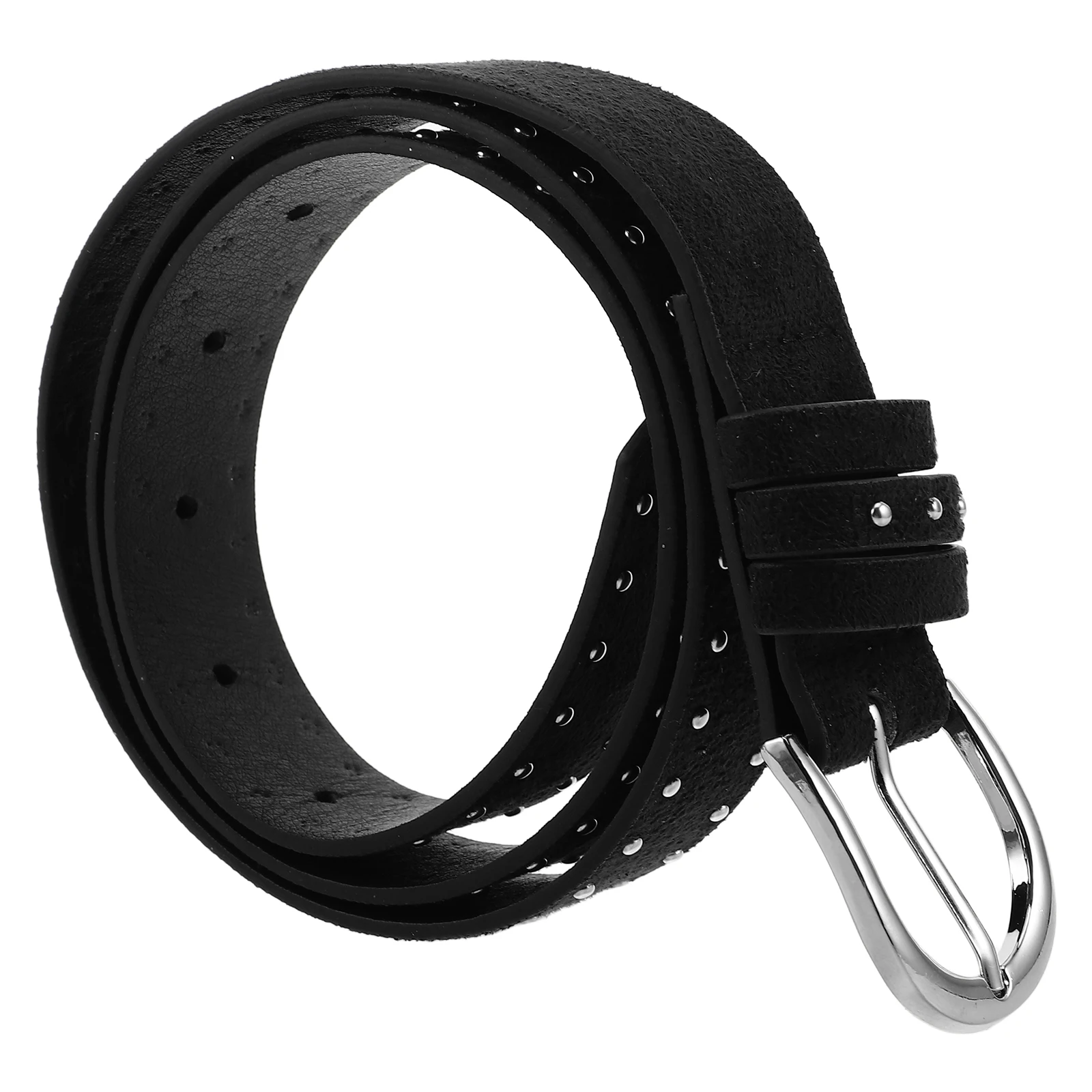 

Rivet Western Belt for Women Black Studded Adjustable Length Claw Deer Suede Waist Belts Durability Craftsmanship