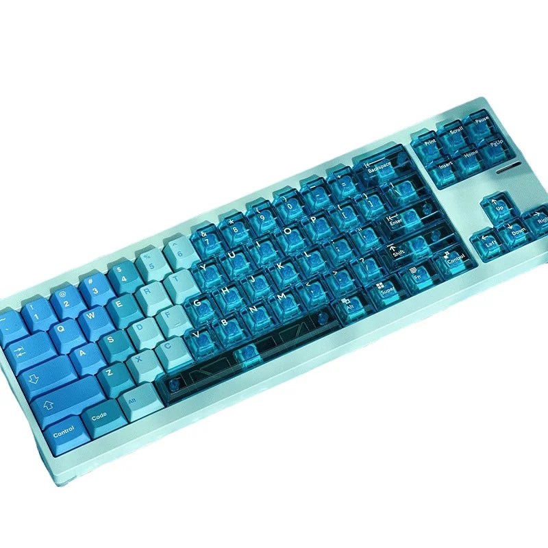 Semi Transparent Theme Keycaps 95/209 Keys Cherry Profile Pbt Sublimation Pc Transfer Printing Mechanical Keyboard Keycaps