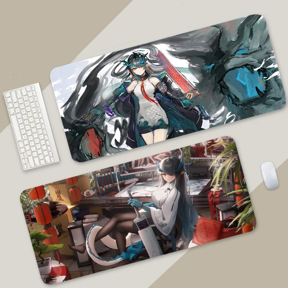 Anime Girl Dusk Arknights Game Mousepad Large Gaming Mouse Pad LockEdge Thickened Computer Keyboard Table Desk Mat