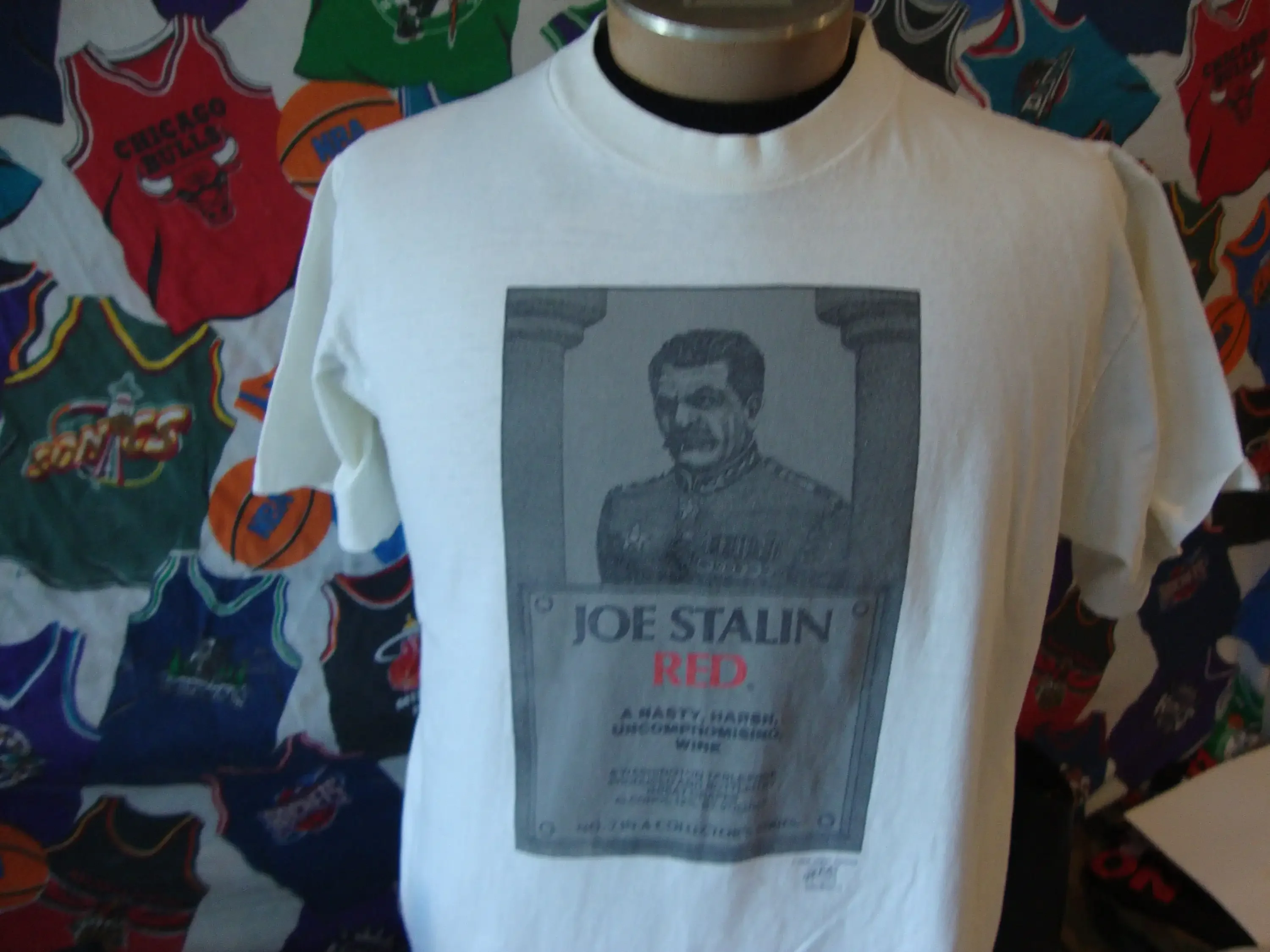 Vintage 80's Joseph Stalin Joe Stalin Red Wine 1989 Great T-shirt