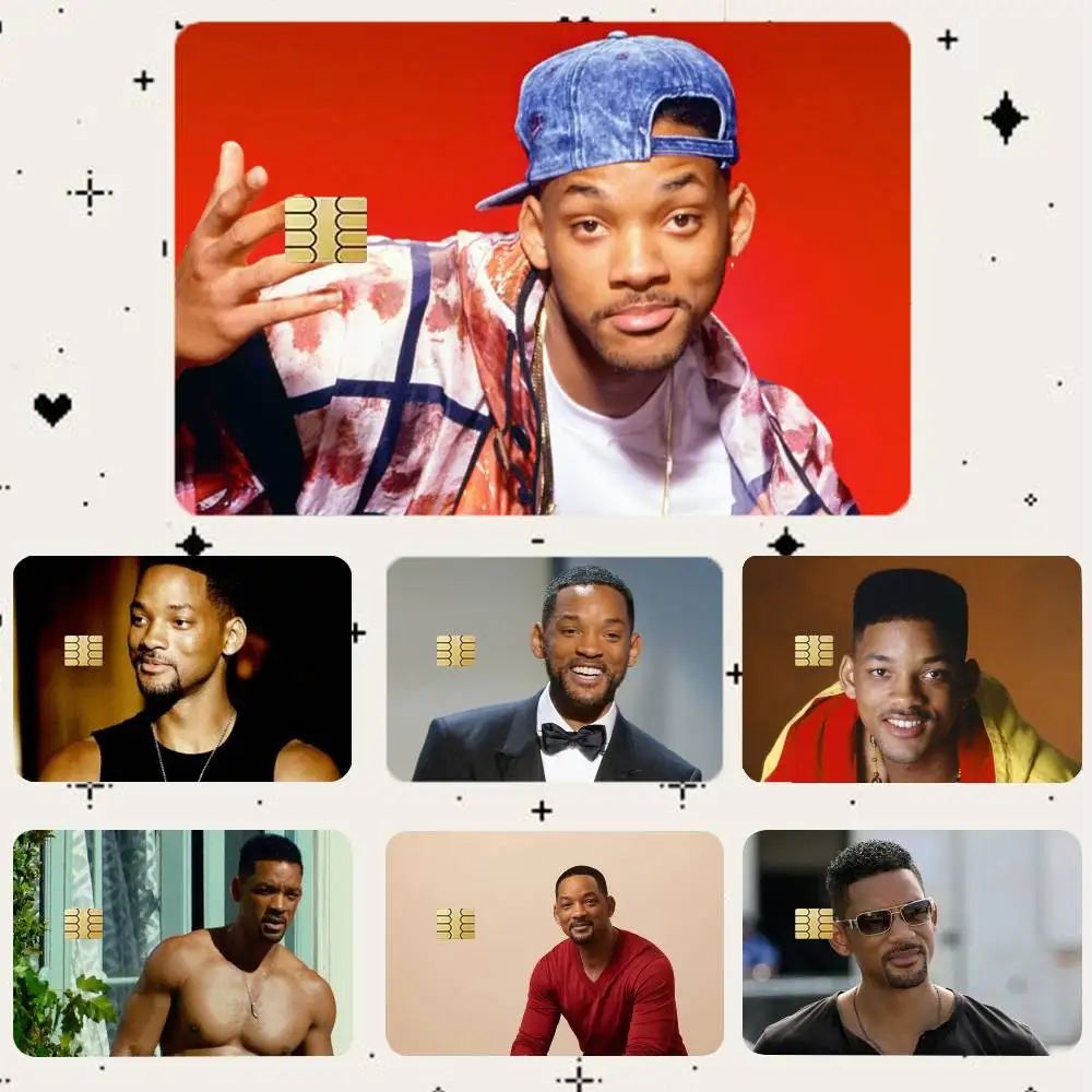 

W-Will Smith HD Waterproof Card Skins Protective Stickers for Credit Bank Game Cards