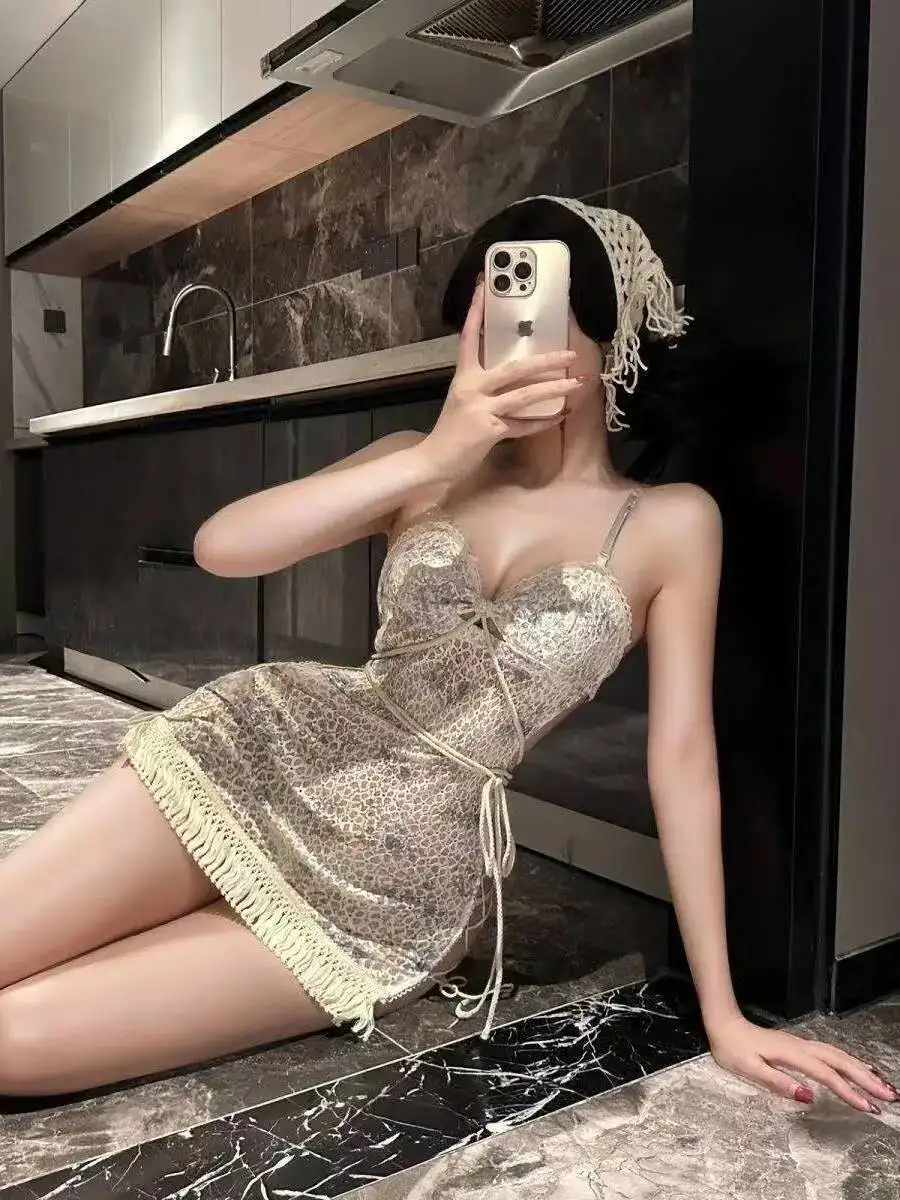 Vacation Floral Dress Hollow Out Backless Deep V Suspenders Sleeveless Wrap Hip Dress Off-the-shoulder Charming Pure Desire 9WVK