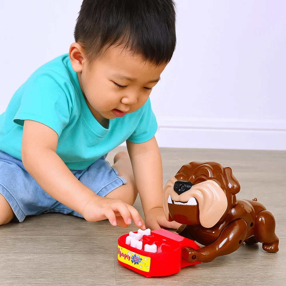 Kunststoff Flake Out Bad Dog Spiele Multifunktionale Sammlung Hund Tischspiel Handwerk Dekor Simulation Fingerbiss Gruseliges Spiel