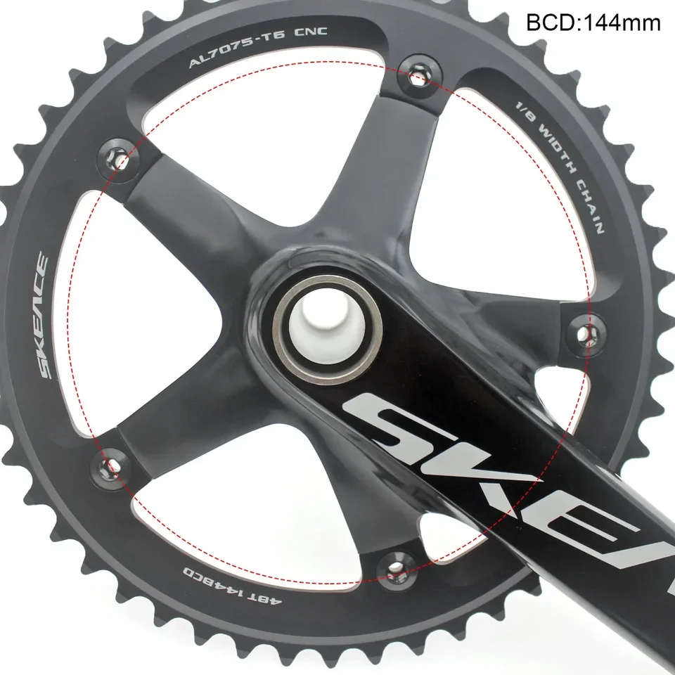 Skeace シングルスピード チェーンホイール 48T 49T 165mm