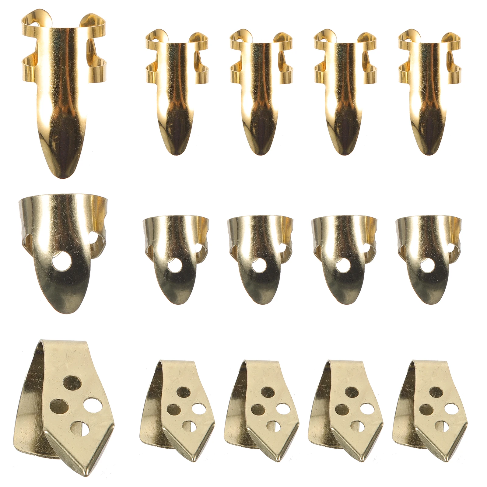 

10pcs Metal Guitar Finger Picks Set Thumb Protectors Adjustable for Banjo Electric Acoustic Players for Classical