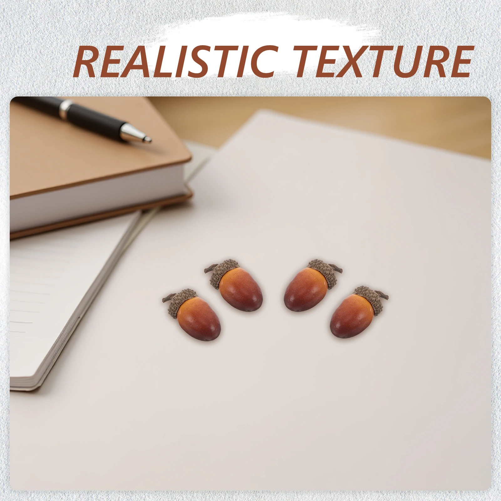 

40 Pcs Pomegranate Simulated Acorn Decoration Artificial Fruits Acorns